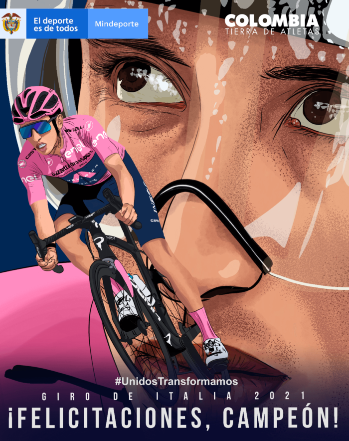 Ministerio del deporte y Egan Bernal