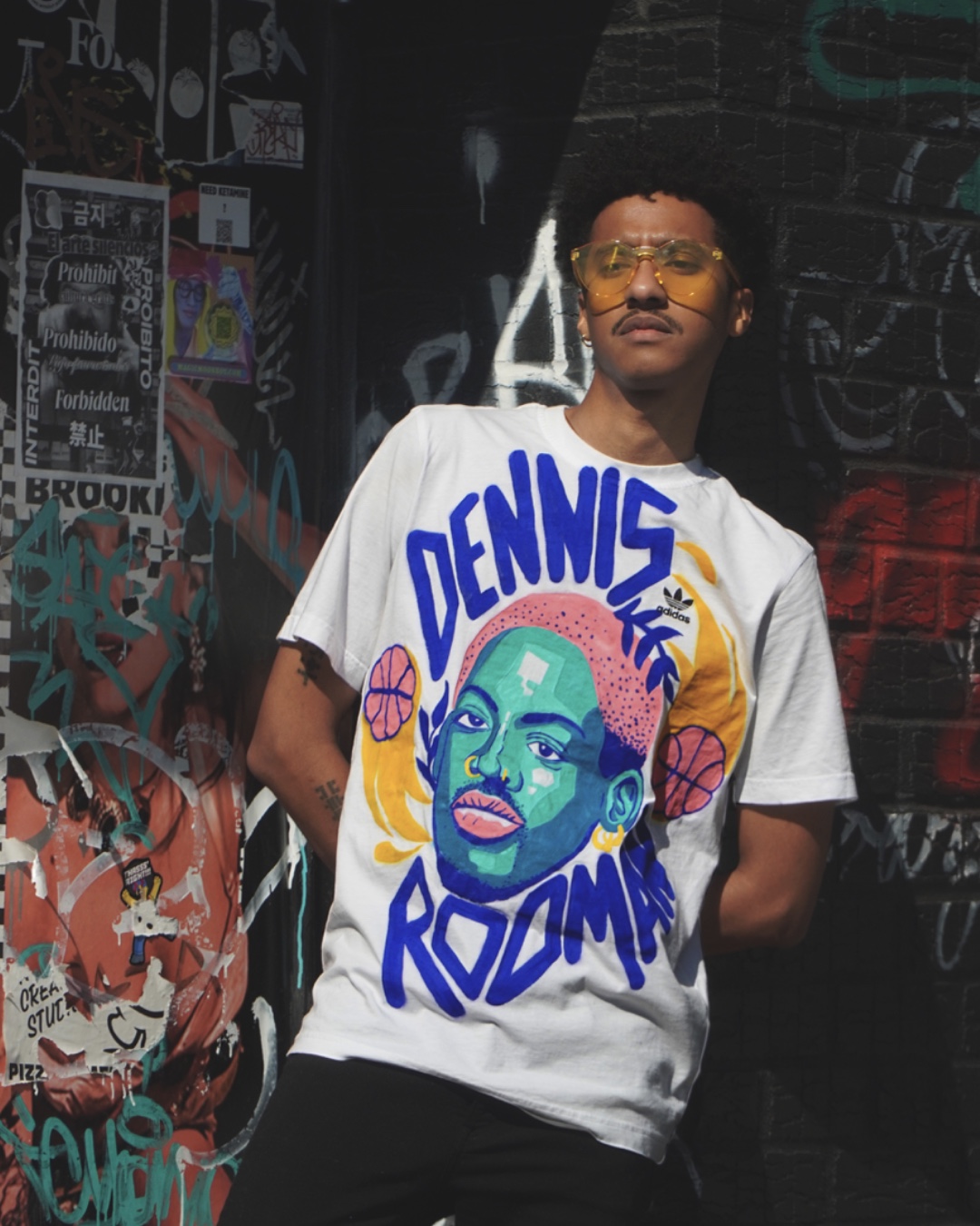 Los 90tas nunca fueron lo mismo después de Dennis Rodman (Tshirt Adidas-Handmade)