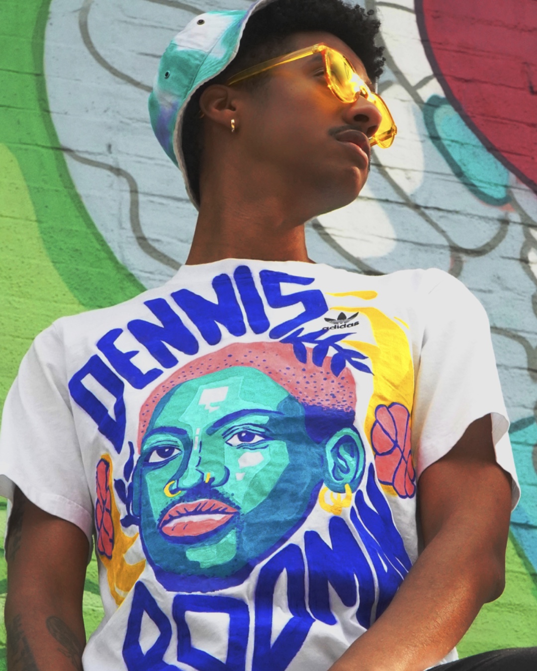 Los 90tas nunca fueron lo mismo después de Dennis Rodman (Tshirt Adidas-Handmade) - Image 2